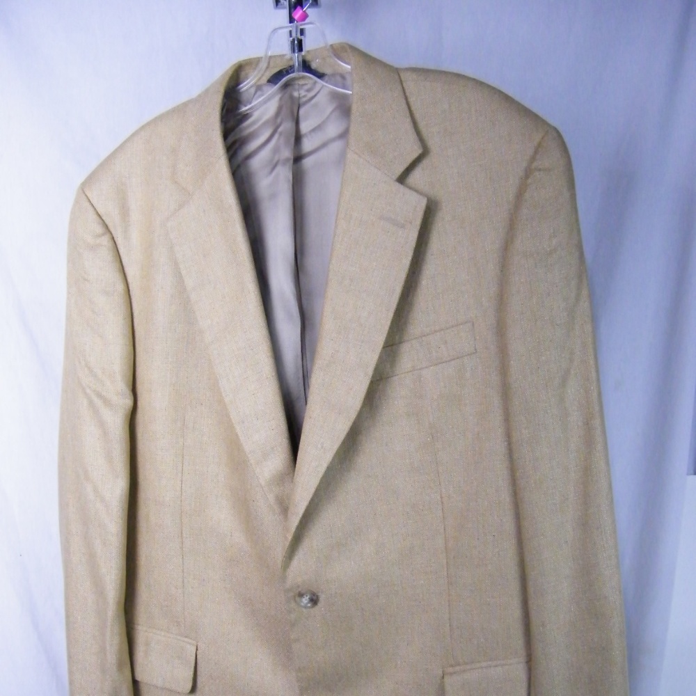 Jos A Bank 100% Silk Sport Coat Blazer 42L